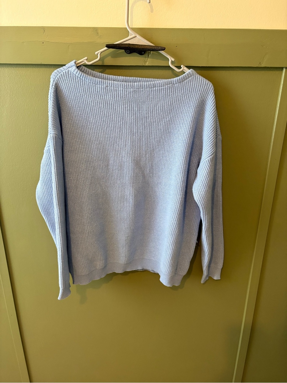 Light Blue Ribbed Knit Lounge Set - Picture 3 of 7